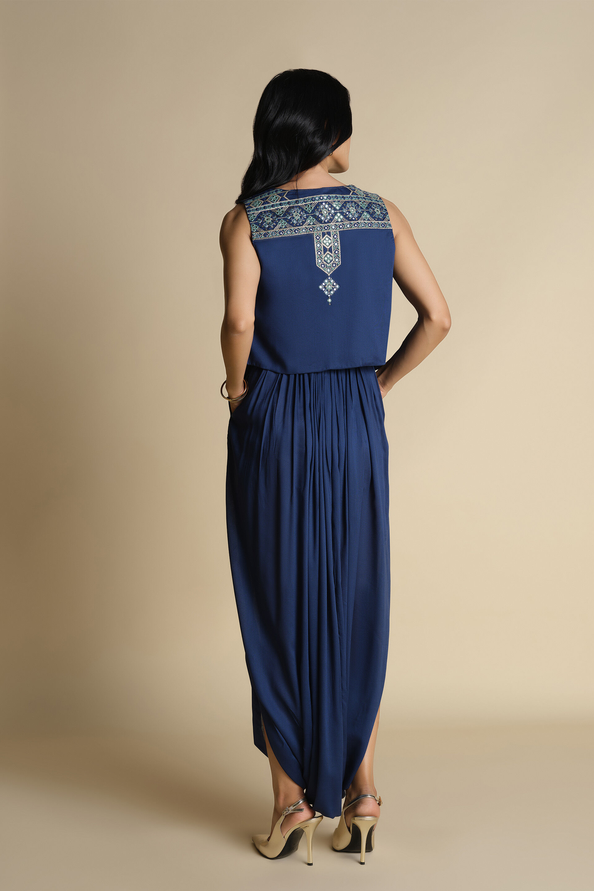 Manmarzi Jumpsuit Set, Indigo, image 7